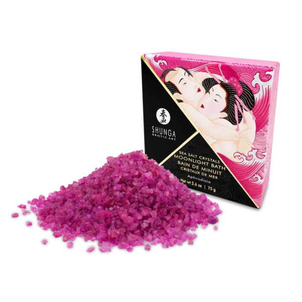 Соль для ванны Shunga Moonlight Bath – Aphrodisia (75 мл), соль Мертвого моря, аромамасла Соль для ванны Shunga Moonlight Bath – Aphrodisia (75 мл), соль Мертвого моря, аромамасла