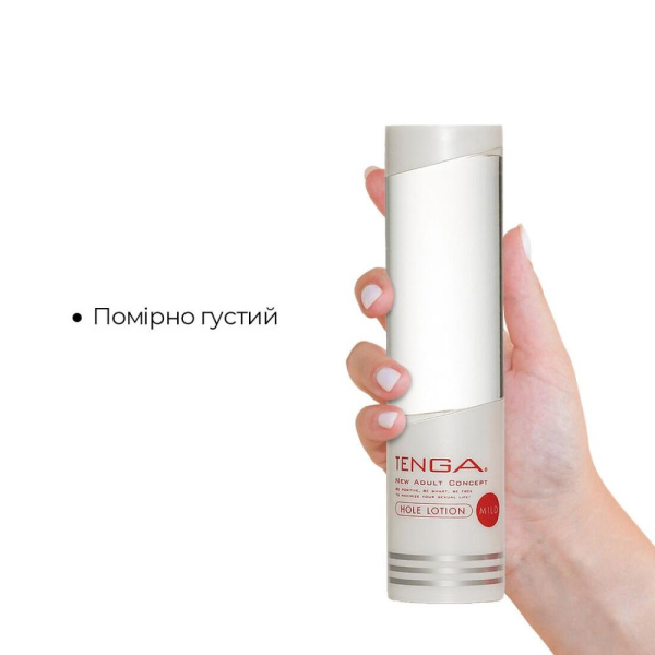 Густой лубрикант Tenga Hole Lotion Mild (170 мл) на водной основе, универсальный Густой лубрикант Tenga Hole Lotion Mild (170 мл) на водной основе, универсальный