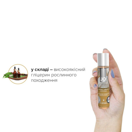 Смазка на водной основе System JO H2O — Vanilla Cream (30 мл) без сахара, растительный глицерин || Змазка на водній основі System JO H2O — Vanilla Cream (30 мл) без цукру, рослинний гліцерин