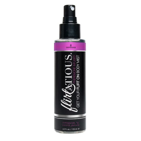 Спрей-міст для тіла з феромонами Sensuva Flirtatious Pomegranate, Fig, Coconut & Plumeria (125 мл) Спрей-міст для тіла з феромонами Sensuva Flirtatious Pomegranate, Fig, Coconut & Plumeria (125 мл)