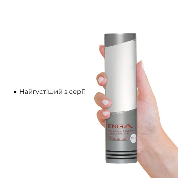 Ультрагустой лубрикант Tenga Hole Lotion Solid (170 мл) на водной основе, универсальный Ультрагустой лубрикант Tenga Hole Lotion Solid (170 мл) на водной основе, универсальный