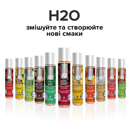 Смазка на водной основе System JO H2O — Cherry Burst (30 мл) без сахара, растительный глицерин || Змазка на водній основі System JO H2O — Cherry Burst (30 мл) без цукру, рослинний гліцерин