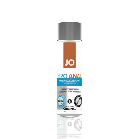 Анальная смазка System JO ANAL H2O - ORIGINAL (240 мл) на водной основе, растительный глицерин Анальная смазка System JO ANAL H2O - ORIGINAL (240 мл) на водной основе, растительный глицерин