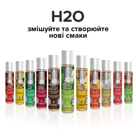 Смазка на водной основе System JO H2O — Green Apple (120 мл) без сахара, растительный глицерин || Змазка на водній основі System JO H2O — Green Apple (120 мл) без цукру, рослинний гліцерин