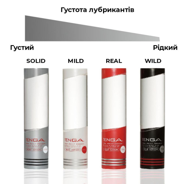 Ультрагустой лубрикант Tenga Hole Lotion Solid (170 мл) на водной основе, универсальный Ультрагустой лубрикант Tenga Hole Lotion Solid (170 мл) на водной основе, универсальный