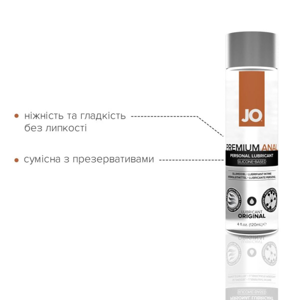 Анальна змазка System JO ANAL PREMIUM — ORIGINAL (120 мл) на силіконовій основі водостійка Анальна змазка System JO ANAL PREMIUM — ORIGINAL (120 мл) на силіконовій основі водостійка