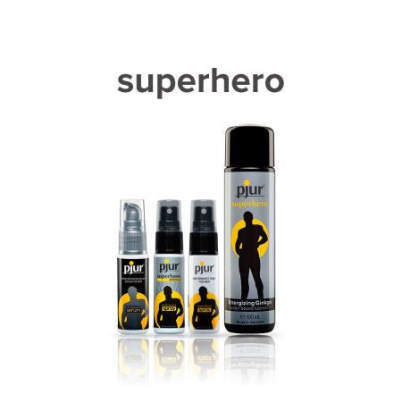 Стимулирующая смазка на водной основе pjur Superhero glide 100 мл, с экстрактом гинкго билоба || Стимулювальна змазка на водній основі pjur Superhero glide 100 мл, з екстрактом гінкго білоба Стимулирующая смазка на водной основе pjur Superhero glide 100 мл, с экстрактом гинкго билоба || Стимулювальна змазка на водній основі pjur Superhero glide 100 мл, з екстрактом гінкго білоба