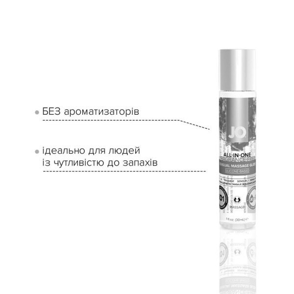 Гель для массажа на силиконовой основе System JO ALL-IN-ONE MASSAGE GLIDE - FRAGANCE FREE (30 мл) Гель для массажа на силиконовой основе System JO ALL-IN-ONE MASSAGE GLIDE - FRAGANCE FREE (30 мл)