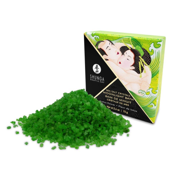Соль для ванны Shunga Moonlight Bath - Lotus Flower (75 гр), соль Мертвого моря, аромамасла Соль для ванны Shunga Moonlight Bath - Lotus Flower (75 гр), соль Мертвого моря, аромамасла