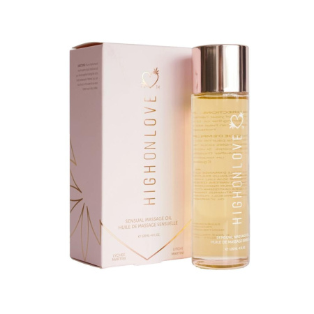 Массажное масло HighOnLove Massage Oil - Lychee Martini (120 мл) с маслом семян конопли Массажное масло HighOnLove Massage Oil - Lychee Martini (120 мл) с маслом семян конопли