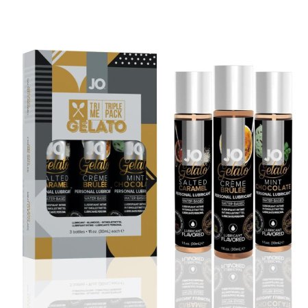Набор System JO Tri-Me Triple Pack - Gelato (3 х 30 мл) три разных вкуса серии Джелато Набор System JO Tri-Me Triple Pack - Gelato (3 х 30 мл) три разных вкуса серии Джелато