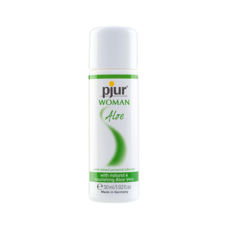 Лубрикант на водній основі pjur Woman Aloe 30 мл з екстрактом алое, зволожувальний, без парабенів Лубрикант на водній основі pjur Woman Aloe 30 мл з екстрактом алое, зволожувальний, без парабенів