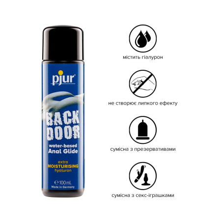 Анальна змазка pjur backdoor Comfort water glide 100 мл на водній основі з гіалуроном Анальна змазка pjur backdoor Comfort water glide 100 мл на водній основі з гіалуроном