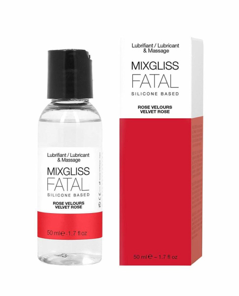 Лубрикант на силиконовой основе MixGliss FATAL - VALVET ROSE (50 мл) с ароматом бархатной розы Лубрикант на силиконовой основе MixGliss FATAL - VALVET ROSE (50 мл) с ароматом бархатной розы