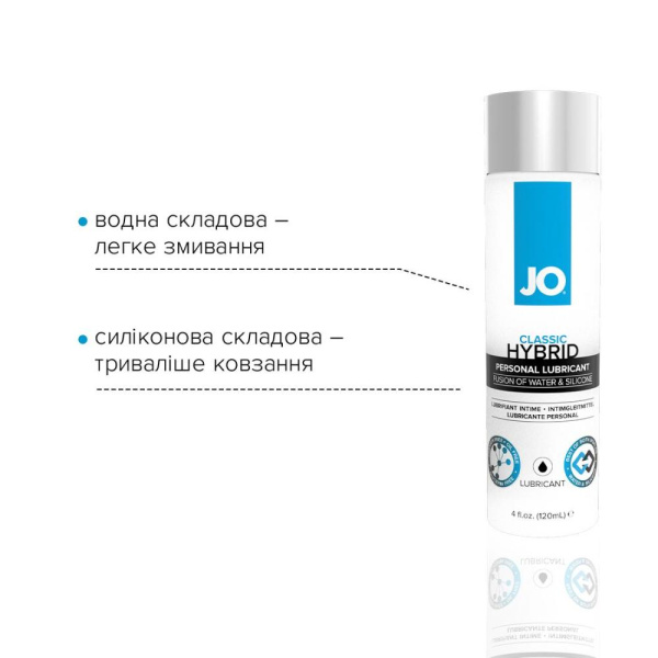 Густая смазка водно-силиконоваяSystem JO Classic Hybrid (120 мл) без парабенов, глицерина и масел Густая смазка водно-силиконоваяSystem JO Classic Hybrid (120 мл) без парабенов, глицерина и масел