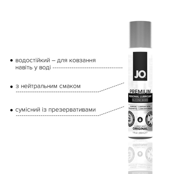 Лубрикант на силиконовой основе System JO PREMIUM — ORIGINAL (30 мл) без консервантов Лубрикант на силиконовой основе System JO PREMIUM — ORIGINAL (30 мл) без консервантов