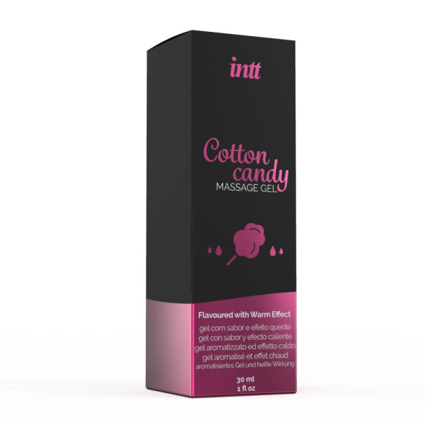 Массажный гель для интимных зон Intt Cotton Candy (30 мл) разогревающий Массажный гель для интимных зон Intt Cotton Candy (30 мл) разогревающий