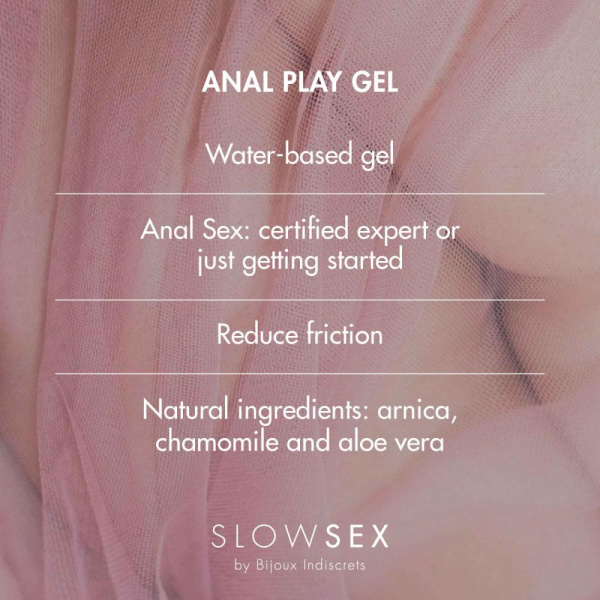 Анальный гель-смазка Bijoux Indiscrets Slow Sex Anal play gel Анальный гель-смазка Bijoux Indiscrets Slow Sex Anal play gel