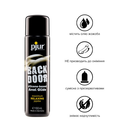Анальная смазка pjur backdoor anal Relaxing jojoba silicone 100 мл на силиконовой основе с жожоба || Анальна змазка pjur backdoor anal Relaxing jojoba silicone 100 мл на силіконовій основі з олією жожо Анальная смазка pjur backdoor anal Relaxing jojoba silicone 100 мл на силиконовой основе с жожоба || Анальна змазка pjur backdoor anal Relaxing jojoba silicone 100 мл на силіконовій основі з олією жожо