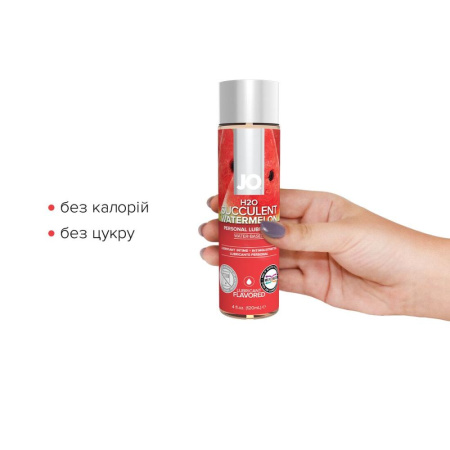 Смазка на водной основе System JO H2O — Watermelon (120 мл) без сахара, растительный глицерин || Змазка на водній основі System JO H2O — Watermelon (120 мл) без цукру, рослинний гліцерин