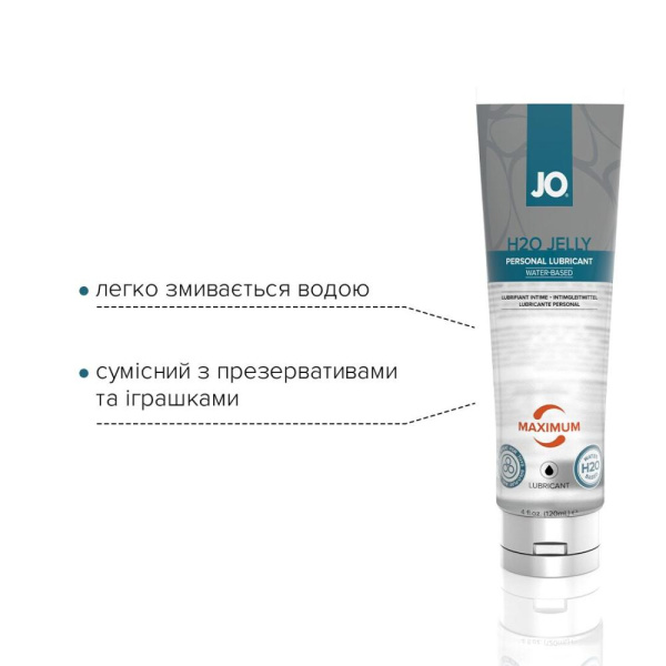 Густой лубрикант на водной основе System JO H2O JELLY - MAXIMUM (120 мл) Густой лубрикант на водной основе System JO H2O JELLY - MAXIMUM (120 мл)