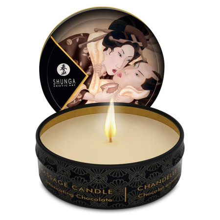 Массажная свеча Shunga Mini Massage Candle - Intoxicating Chocolate (30 мл) с афродизиаками Массажная свеча Shunga Mini Massage Candle - Intoxicating Chocolate (30 мл) с афродизиаками